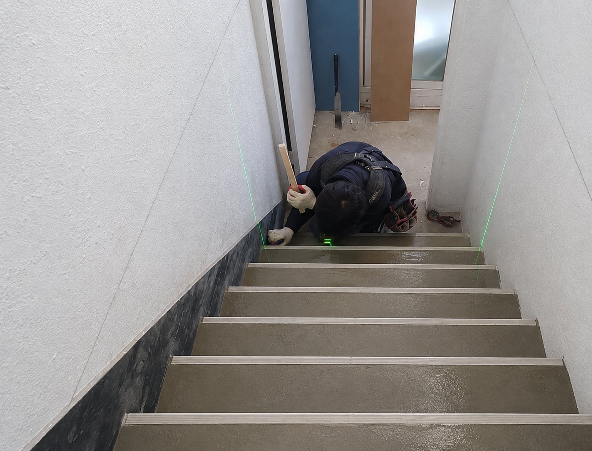 주택층 신규 계단 설치 공정